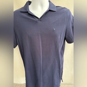 Ralph Lauren Navy Short Sleeve V-Neck Polo Shirt